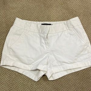 Jcrew white shorts. Size 2